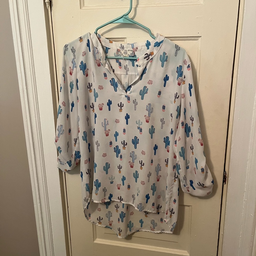 Pink rose top